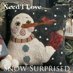 Snow Surprised Hooked Rug Canvas On Monks Cloth From Need'l Love And ...